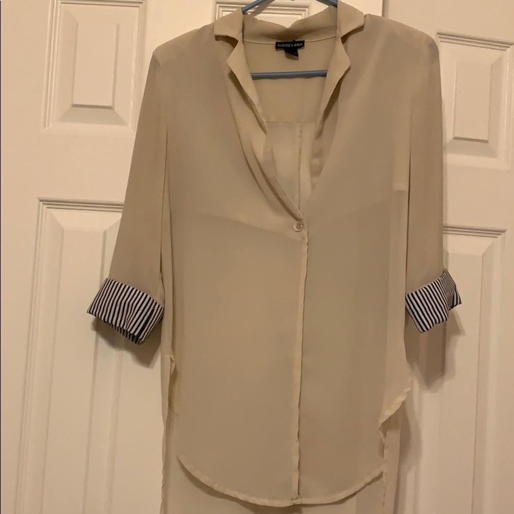 Chiffon hi low blouse